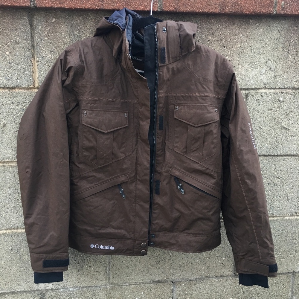 Columbia Titanium Brown Fur Lined Waterproof Coat